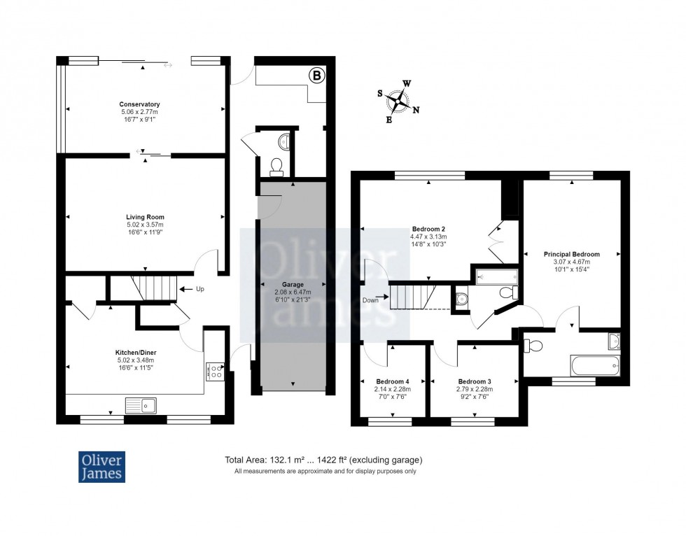 Floorplan for Manor Lane, Alconbury, Cambridgeshire.