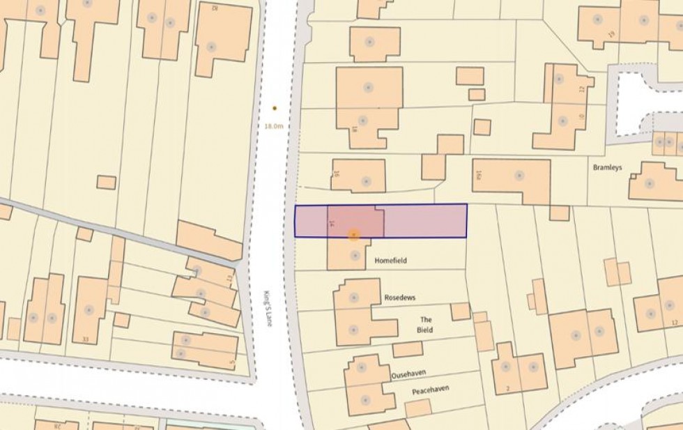 Floorplan for Kings Lane, St. Neots, Cambridgeshire.