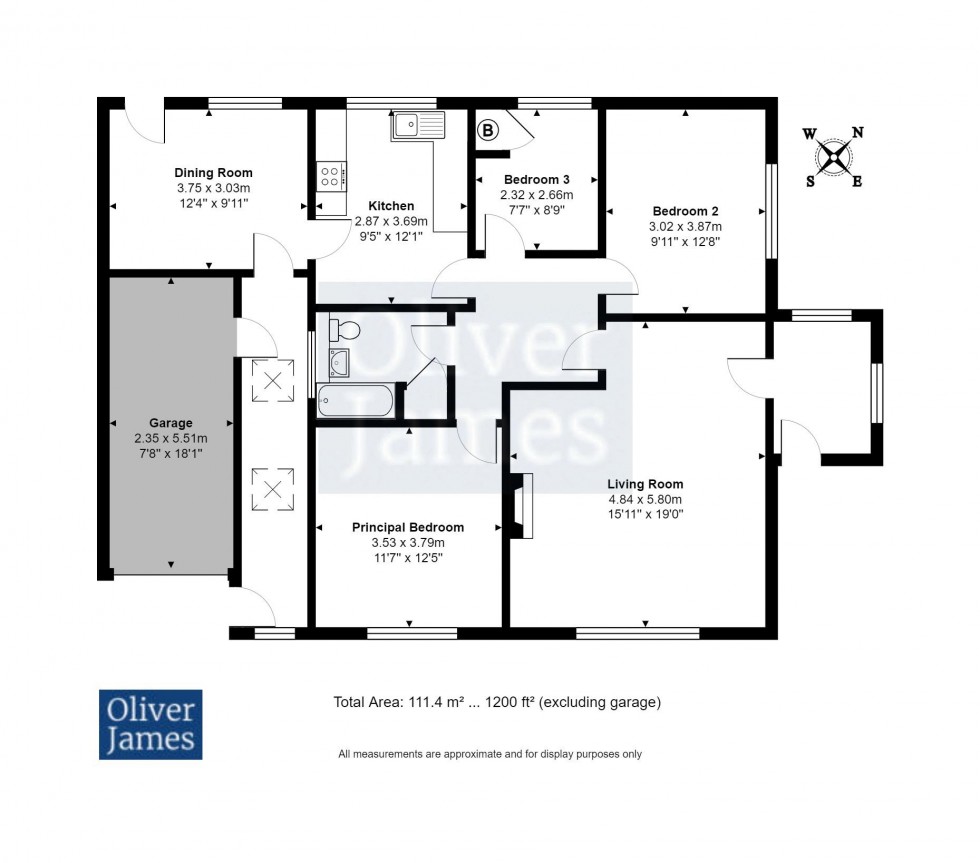 Floorplan for Desborough Road, Hartford, Huntingdon.