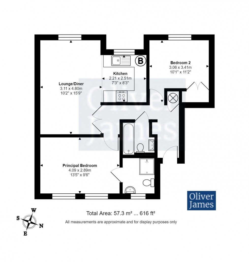 Floorplan for Beevor Court, Sapley, Huntingdon