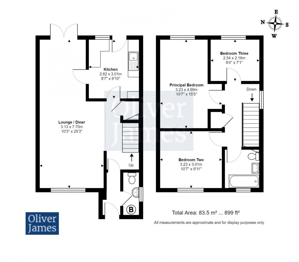Floorplan for Ermine Way, Sawtry