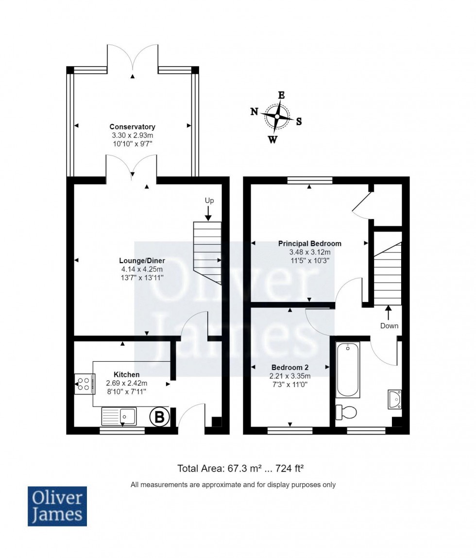 Floorplan for First Avenue, Warboys, Huntingdon.