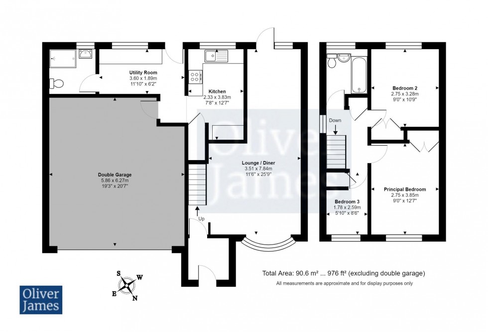 Floorplan for Westfield Road, Sawtry, Huntingdon.