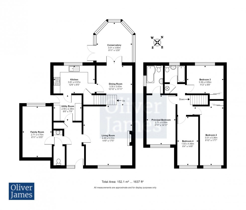 Floorplan for Gloucester Road, Sawtry, Cambridgeshire.
