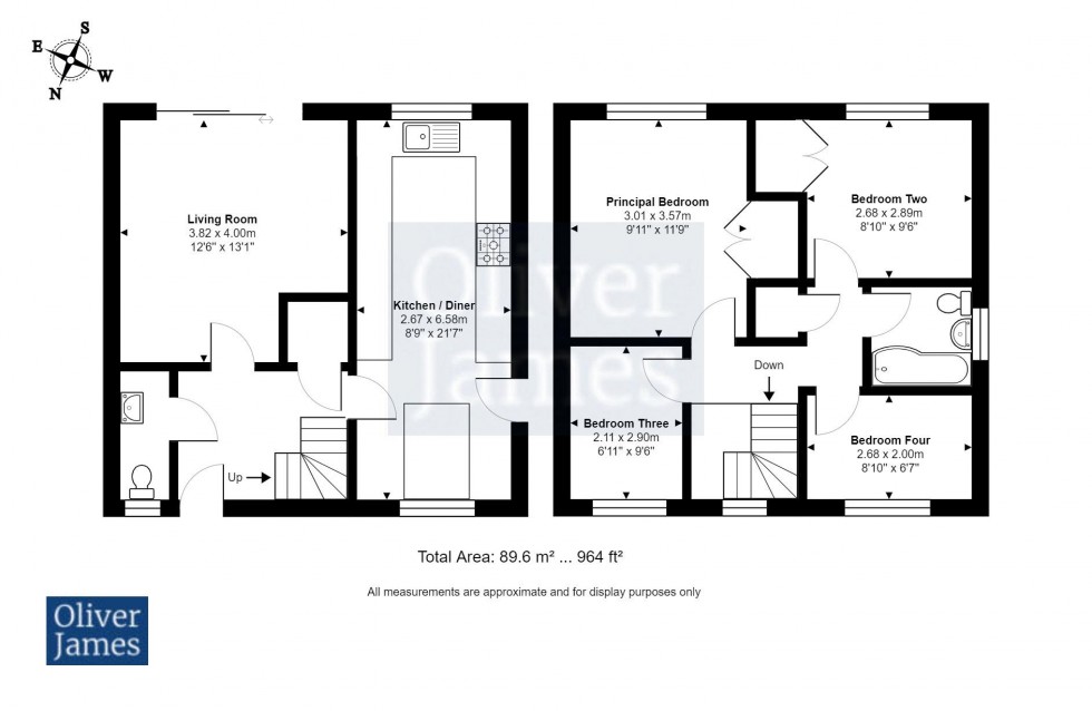 Floorplan for Papyrus Way, Sawtry, Huntingdon.