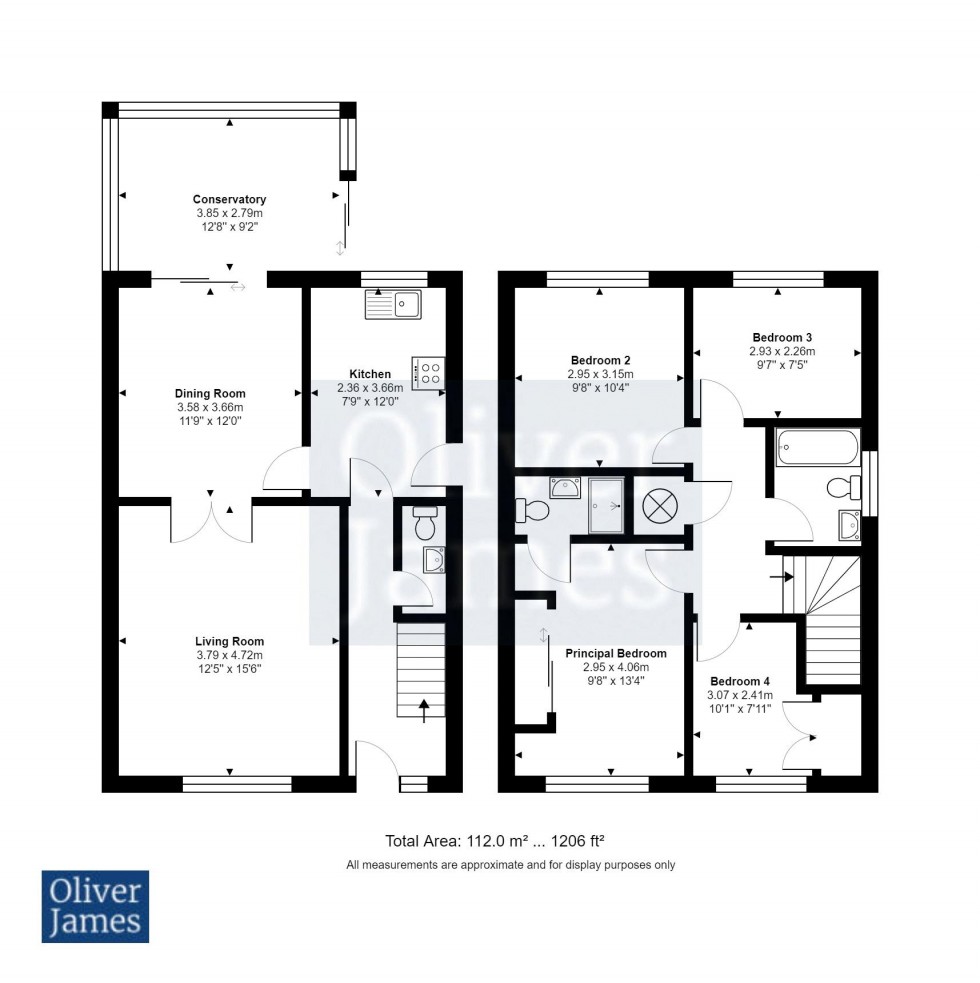 Floorplan for Bramble End, Sawtry, Cambridgeshire.