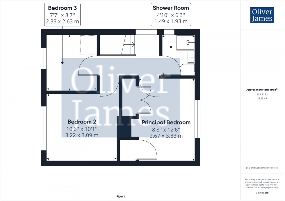 Floorplan for Pettit Road, Godmanchester, Cambridgeshire.