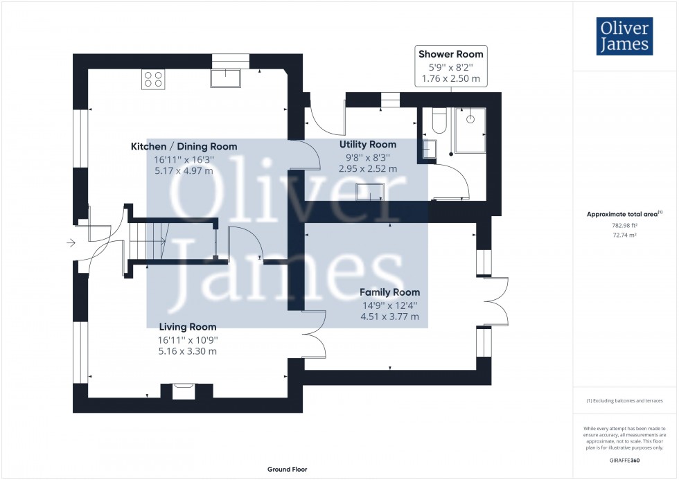 Floorplan for Shafto Cottages, Buckworth, Cambridgeshire.