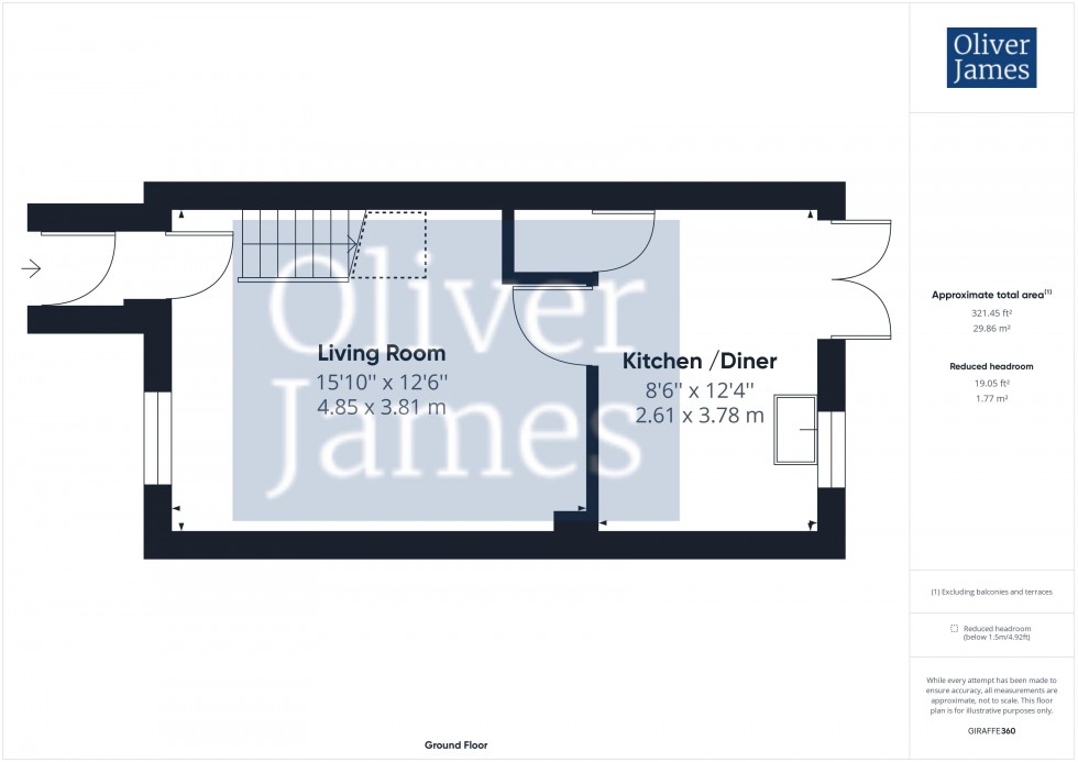 Floorplan for Alder Drive, Huntingdon, Cambridgeshire.