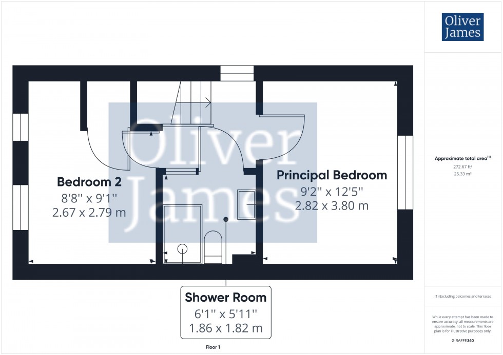 Floorplan for Alder Drive, Huntingdon, Cambridgeshire.