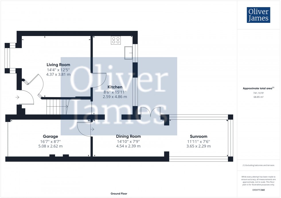 Floorplan for Canmore Close, Sawtry, Cambridgeshire.