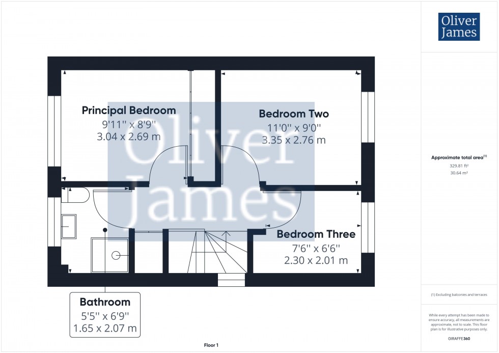 Floorplan for Canmore Close, Sawtry, Cambridgeshire.