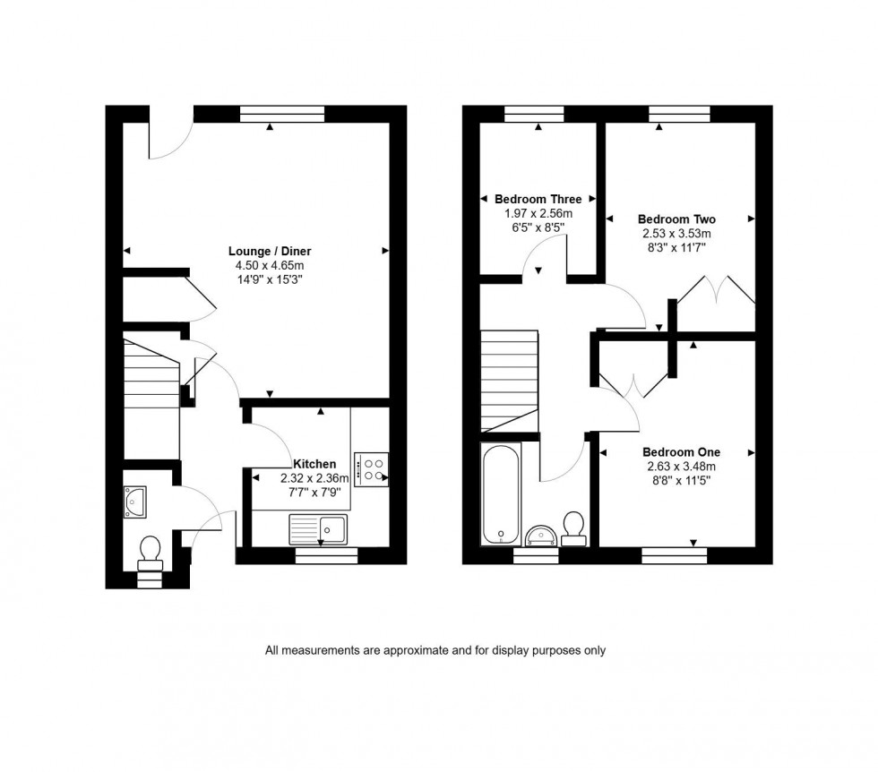 Floorplan for Sparrowhawk Way, Hartford, Huntingdon