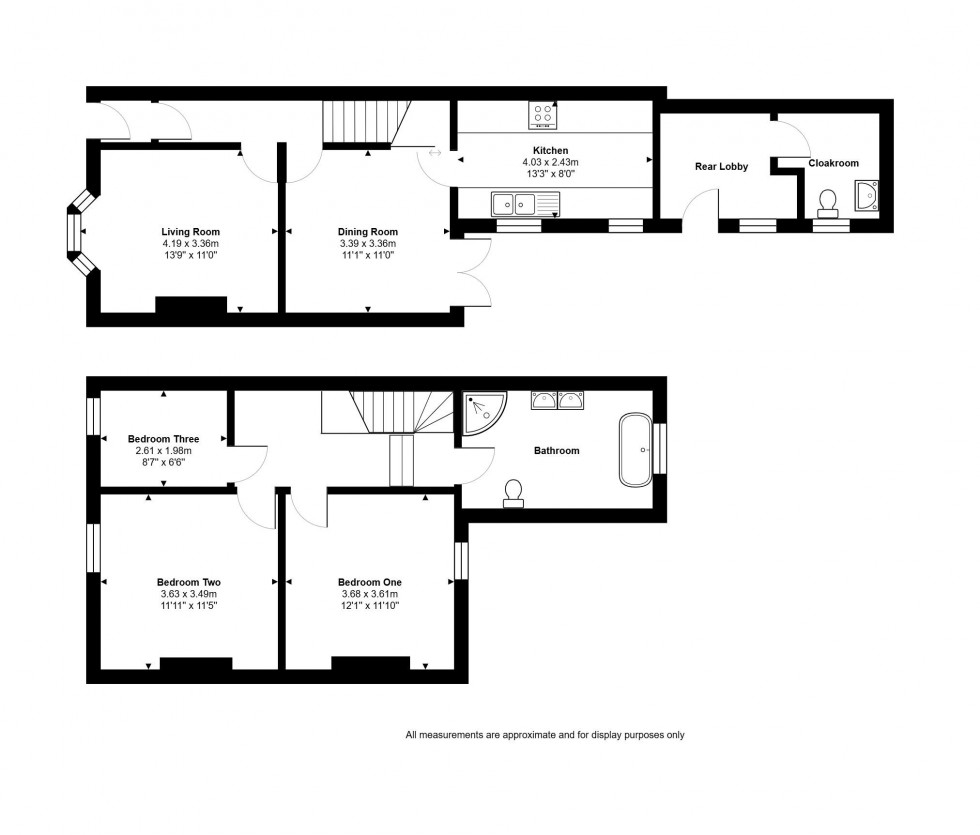 Floorplan for Priory Road, Huntingdon