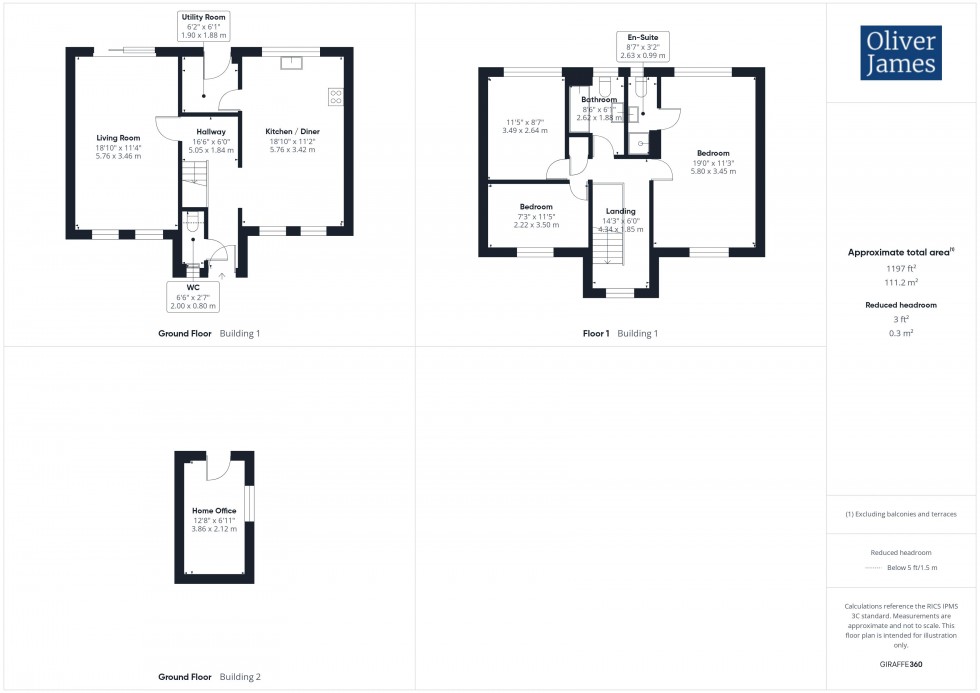 Floorplan for Orthwaite, Stukeley Meadows, Huntingdon