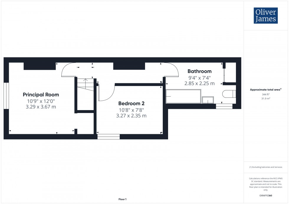 Floorplan for St. Anns Lane, Godmanchester