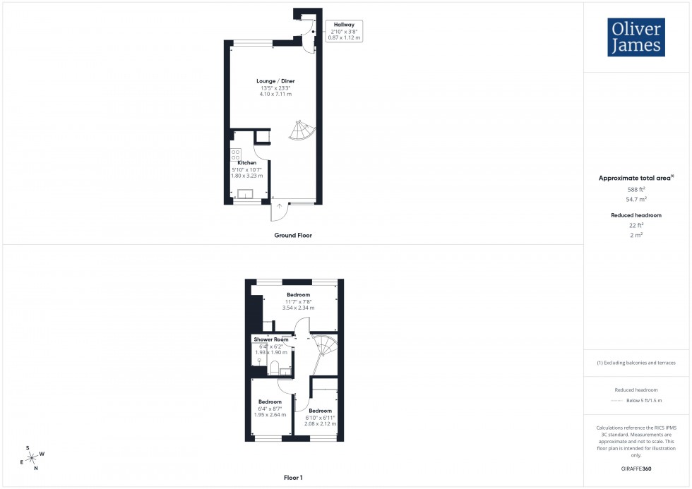 Floorplan for Kings Gardens, Huntingdon