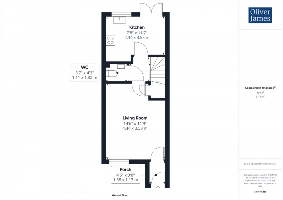 Floorplan for Bloomfield Drive, Hinchingbrooke Park, Huntingdon