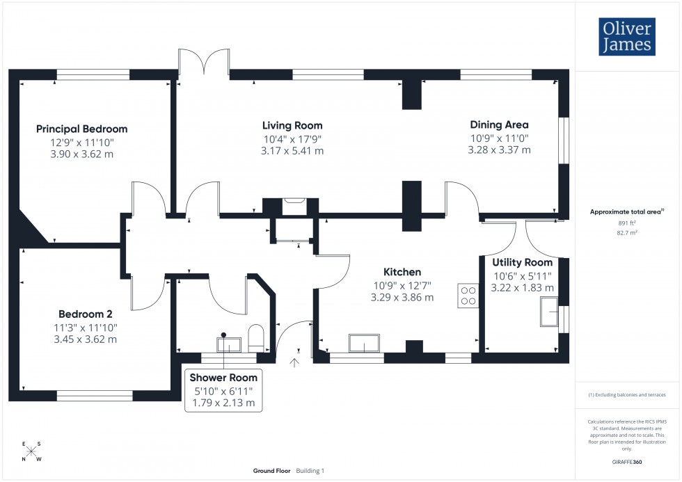 Floorplan for Pear Tree Close, Fenstanton, PE28