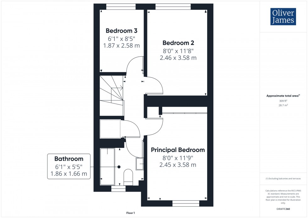 Floorplan for Bramble Court, Brampton, PE28