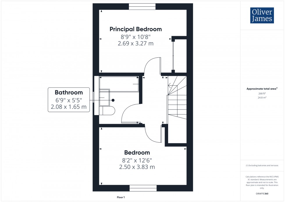 Floorplan for Parker Crescent, Sawtry, PE28