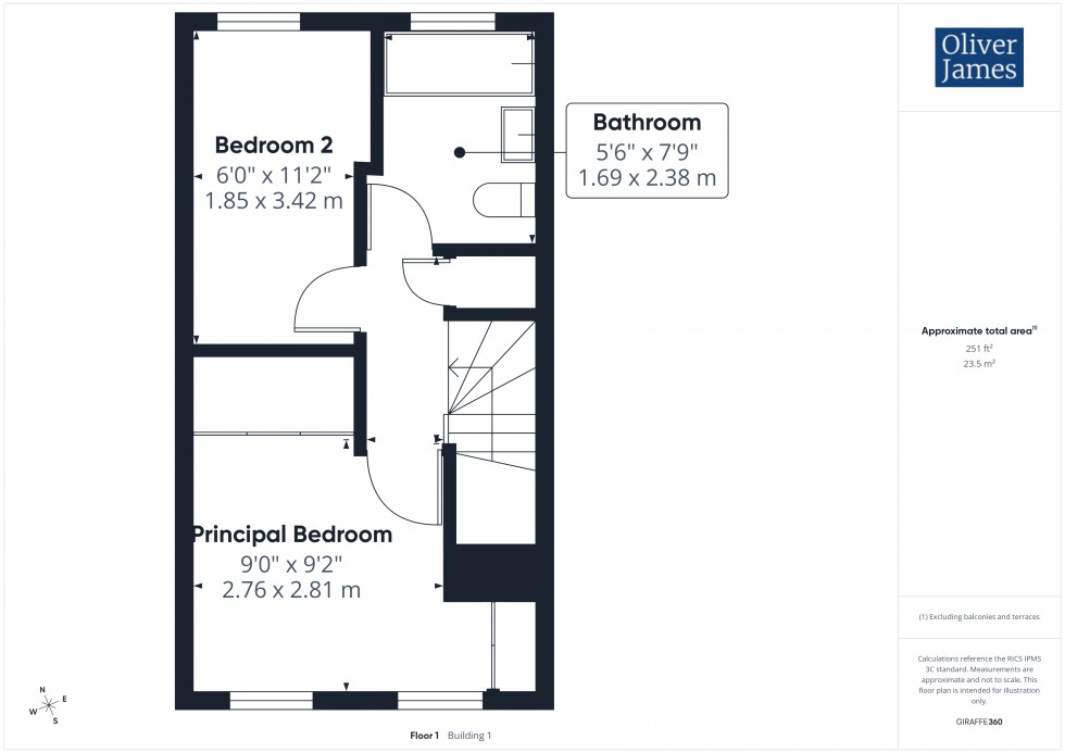 Floorplan for Kite Close, Hartford, PE29