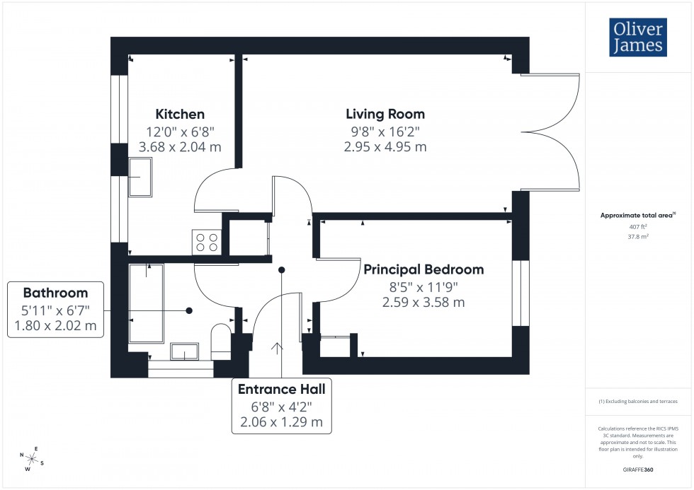 Floorplan for Edinburgh Drive, St. Ives, PE27