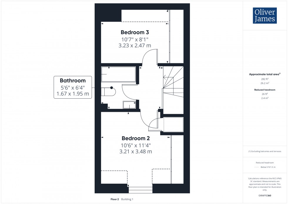 Floorplan for Stokes Drive, Godmanchester, PE29