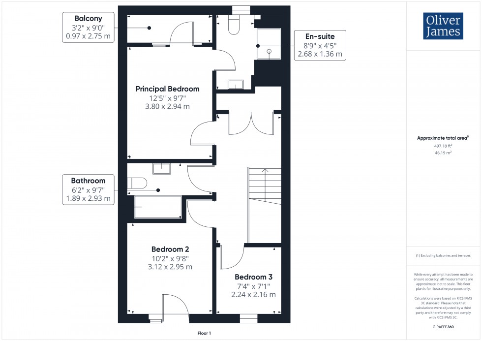 Floorplan for Primrose Lane, Huntingdon, PE29