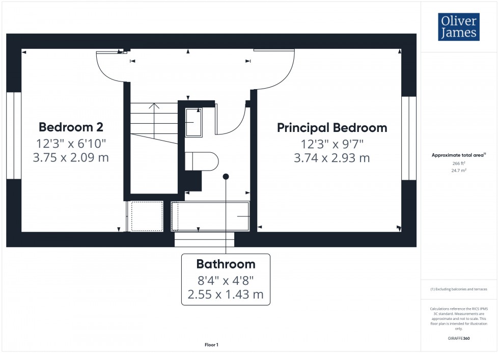 Floorplan for Beaumaris Road, Sawtry, PE28