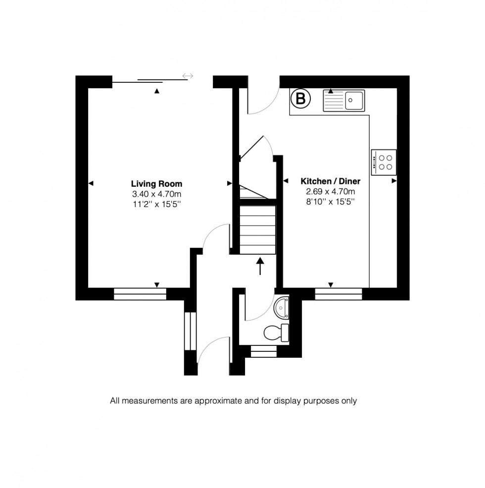 Floorplan for Merlin Close, Hartford, PE29