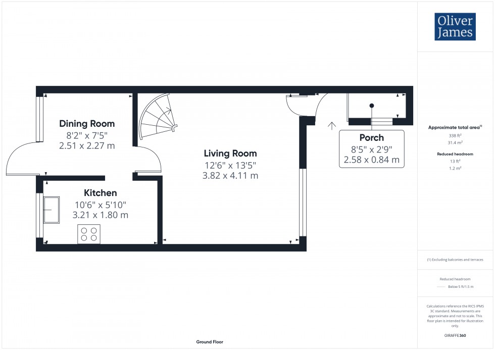Floorplan for Marlborough Close, St. Ives, PE27
