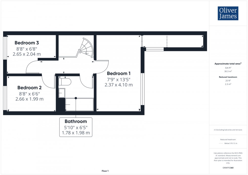 Floorplan for Marlborough Close, St. Ives, PE27