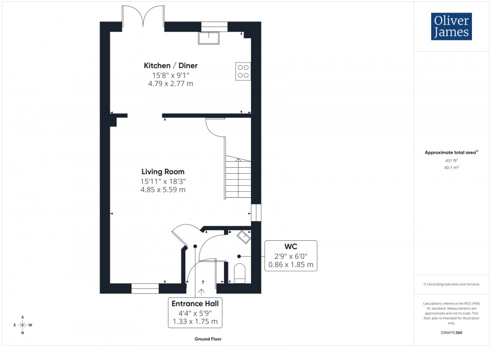 Floorplan for Blaine Road, Alconbury Weald, PE28