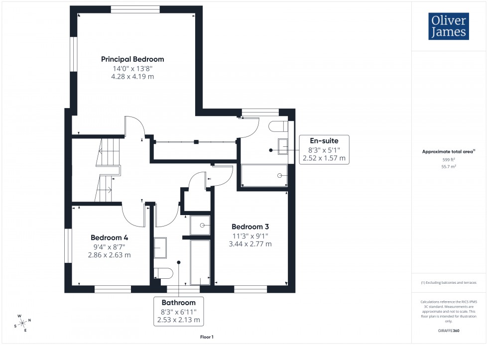 Floorplan for Ailwyn Road, St. Neots, PE19