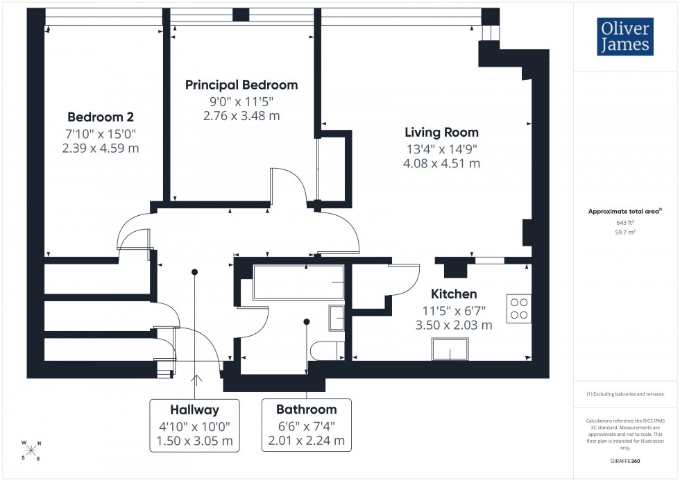 Floorplan for Grammar School Walk, Parkside, PE29