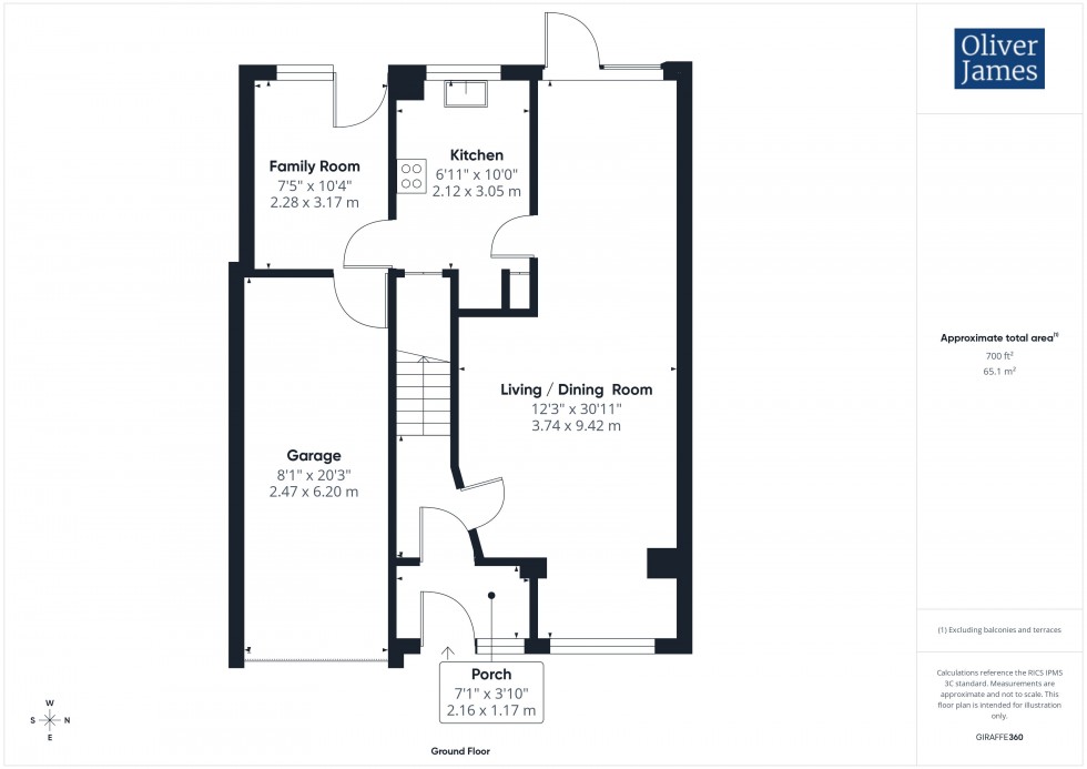 Floorplan for Papyrus Way, Sawtry, PE28