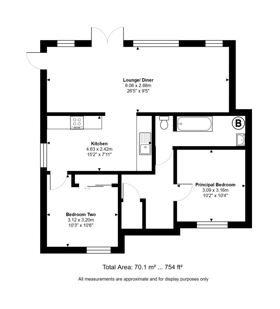 Floorplan for Ugg Mere Court Road, Ramsey, PE26