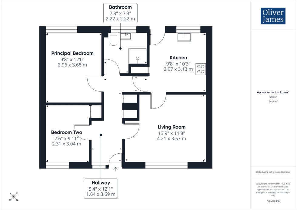 Floorplan for Field Close, Alconbury, PE28