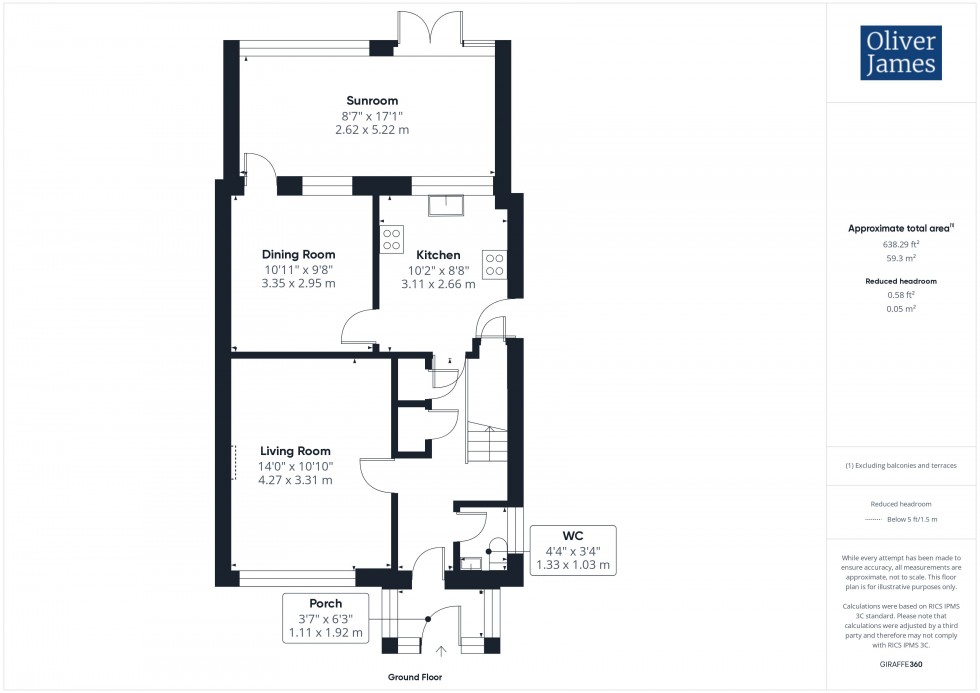 Floorplan for Devonshire Close, Sawtry, PE28
