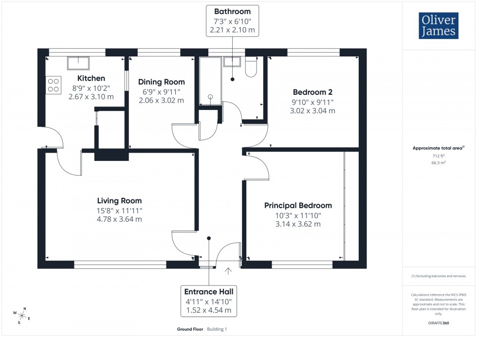 Floorplan for St. Judiths Lane, Sawtry, PE28