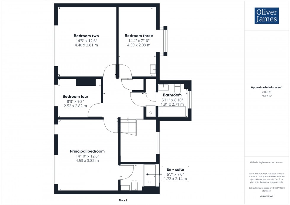Floorplan for Holywell, St. Ives, PE27