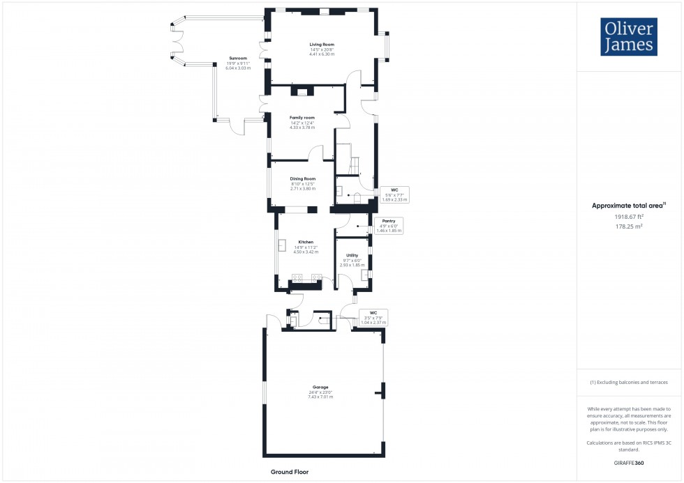Floorplan for Holywell, St. Ives, PE27