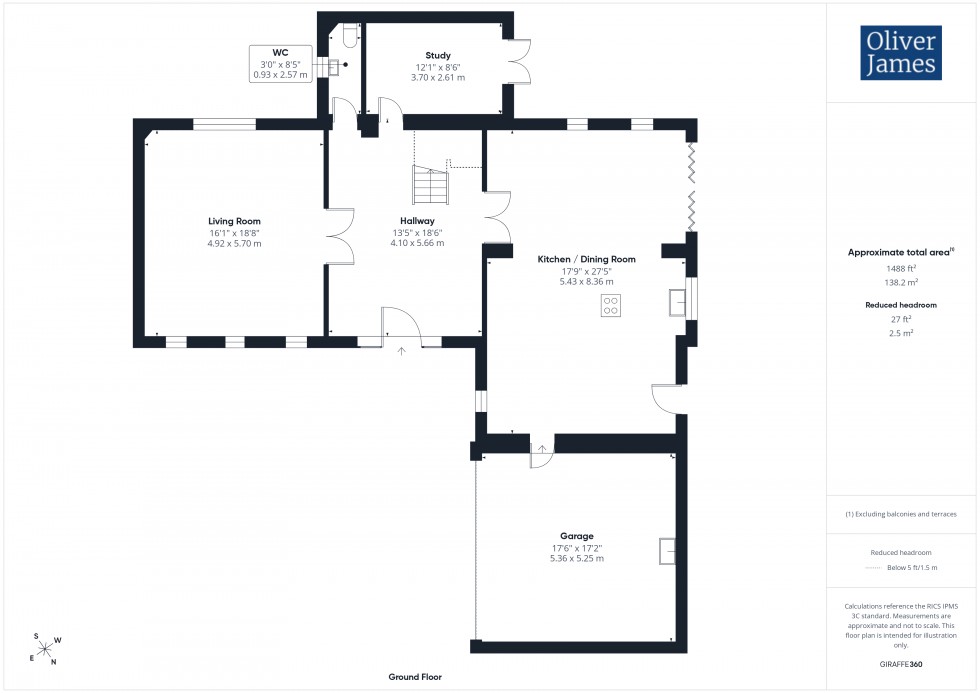 Floorplan for 13 Owl End, Great Stukeley, PE28