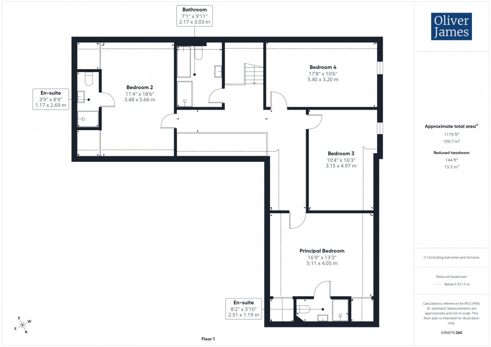 Floorplan for 13 Owl End, Great Stukeley, PE28