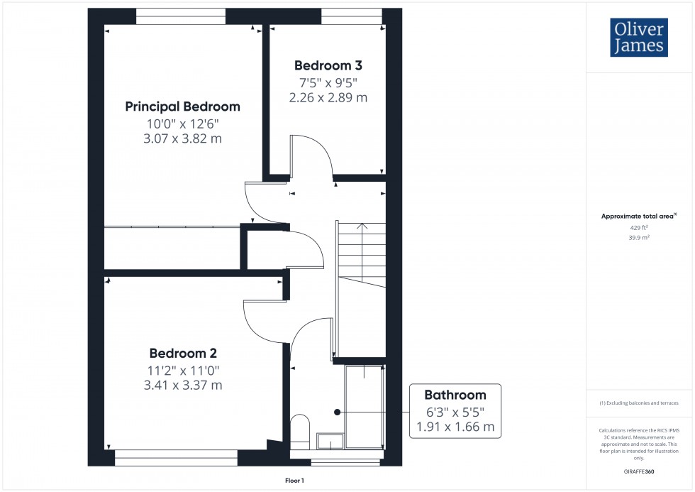 Floorplan for Norfolk Road, Huntingdon, PE29