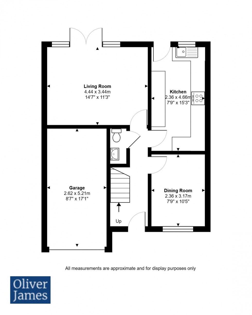 Floorplan for Stickle Close, Huntingdon, PE29