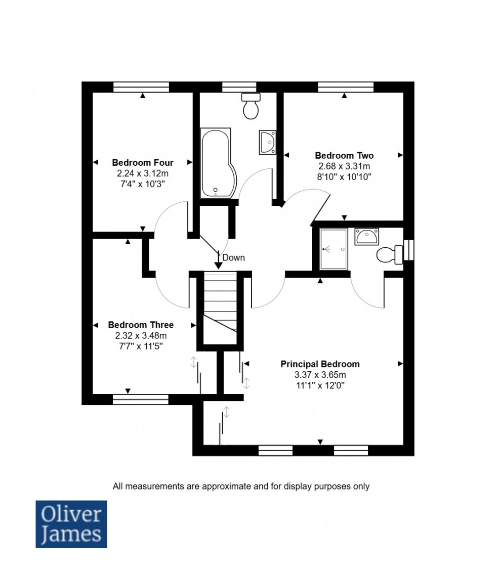 Floorplan for Stickle Close, Huntingdon, PE29