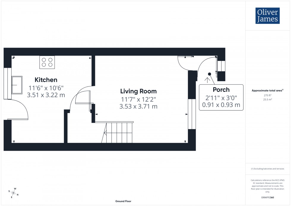 Floorplan for Annesley Close, Sawtry, PE28