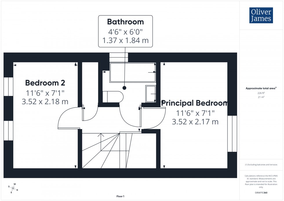 Floorplan for Annesley Close, Sawtry, PE28